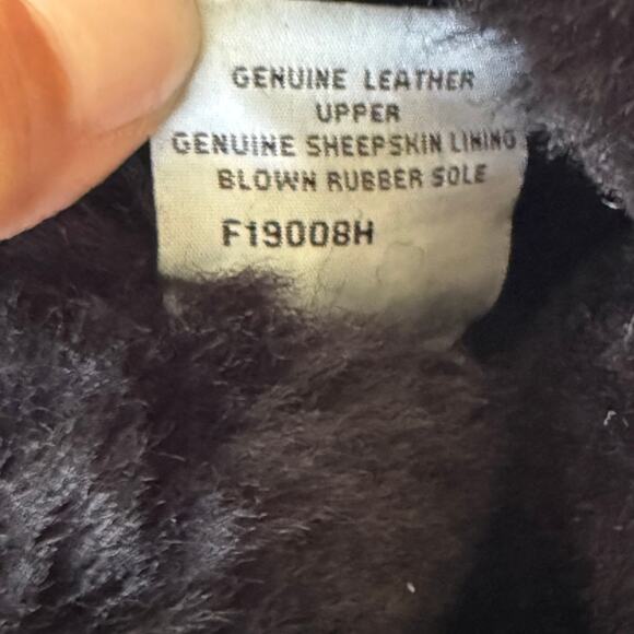 UGG Australia Black Suede Classic Tall Shearling boots size 5 - Picture 9 of 10